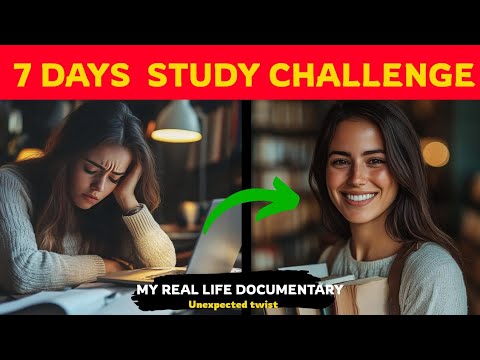 I did a 7 DAYS STUDY CHALLENGE  and here's WHAT HAPPENED ....📈 🎯(Try this Small Youtubers &Students)