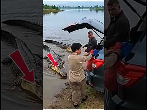 Crocodiles Took Control of the Campsite #viral #animals #ytshorts