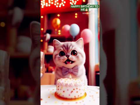 Happy birthday to me 🎉🎁 please 1k Subscriber #shorts #shortfeed #youtubeshorts #cartoon #catlovers
