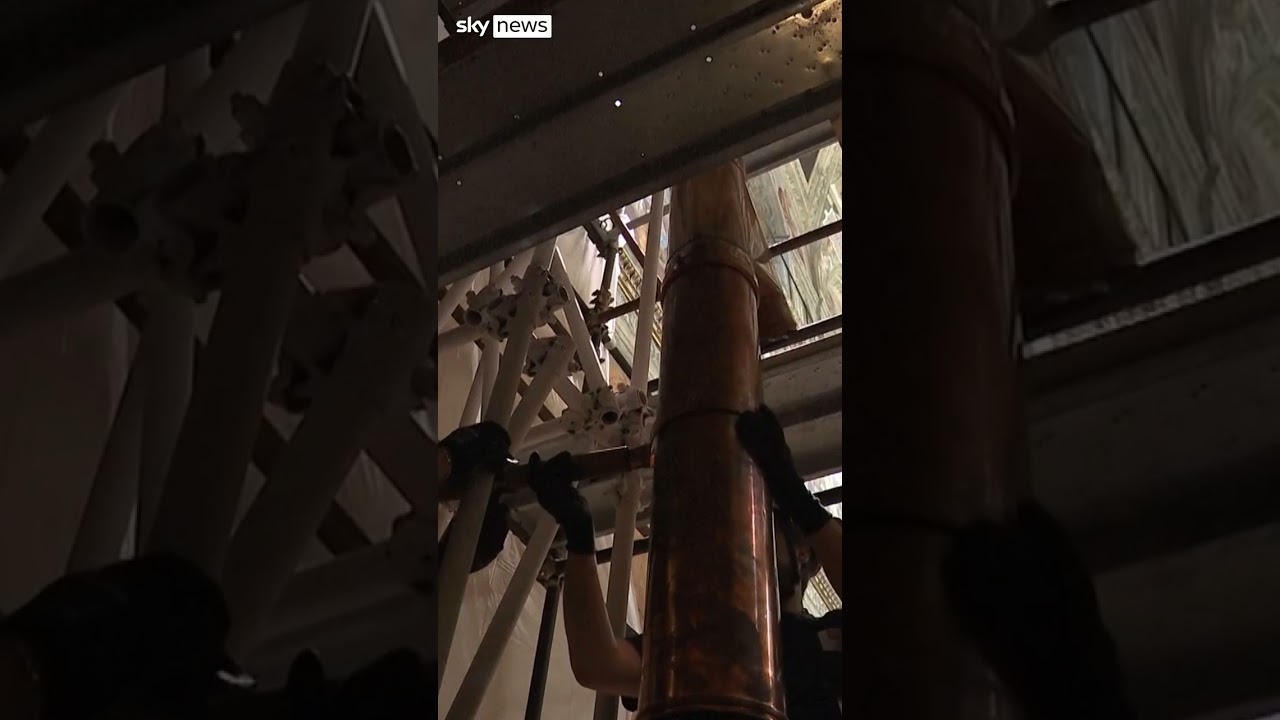Vatican chimney installed ahead of conclave