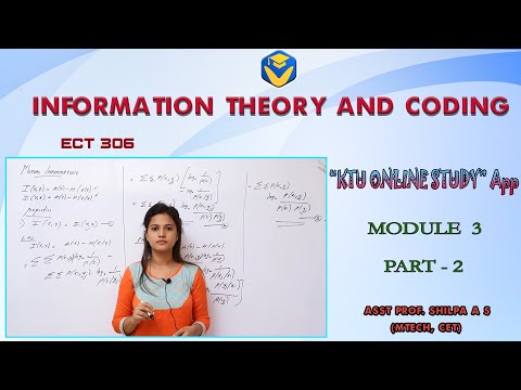 KTU ITC - INFORMATION CODING & THEORY | MODULE 3 - Part 2 | S6 ECE | 2019 SCHEME | KOS APP