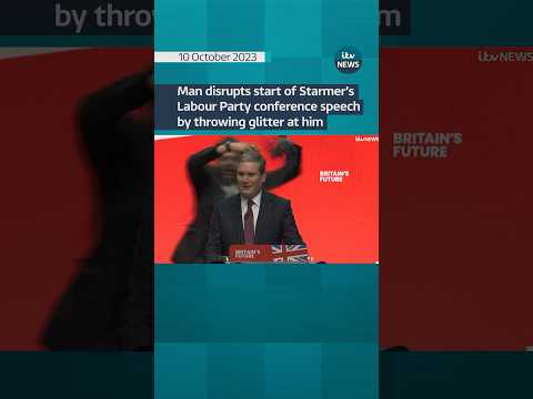 Heckler interrupts start of #keirstarmer’s speech at #labourparty conference