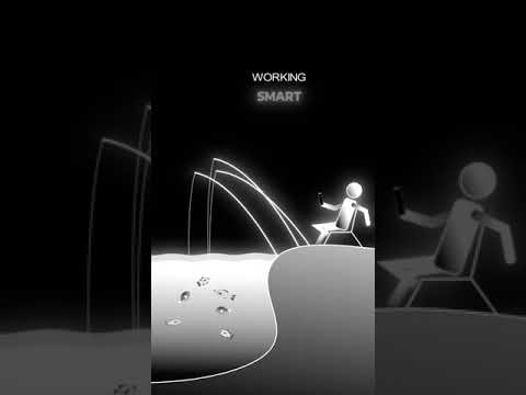Working Hard Vs Working Smart || CareU Animation.