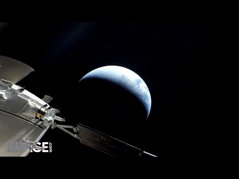 Wow! See Artemis 1 spacecraft and Earth hours before re-entry in time-lapse