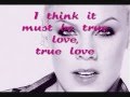 Mp3 تحميل Pink True Love Lyrics أغنية تحميل موسيقى