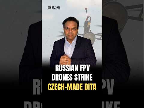 Russian FPV Drones Strike Czech-Made DITA Howitzer in Ukraine #ukraine #drone #russia #fpvdrone