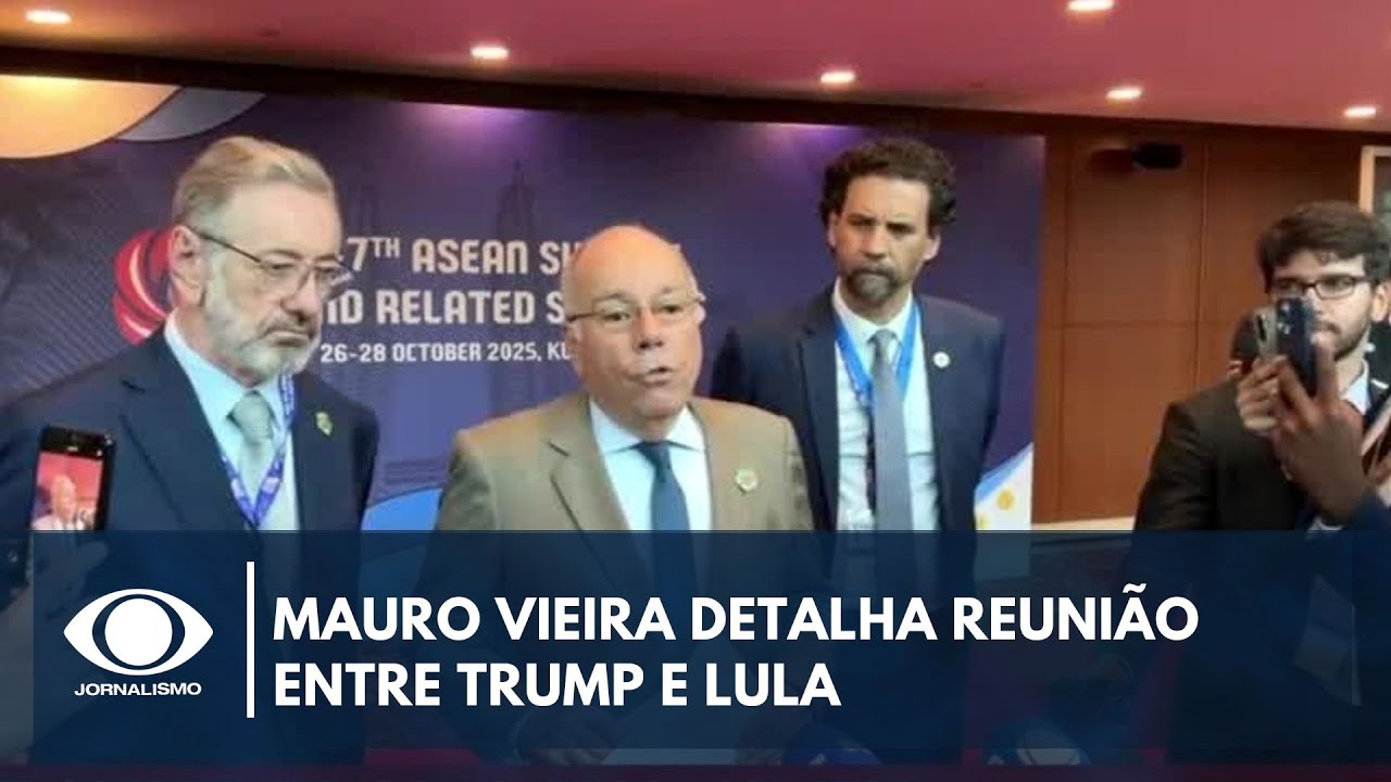 “A reunião foi muito positiva”, diz Mauro Vieira sobre reunião de Lula e Trump