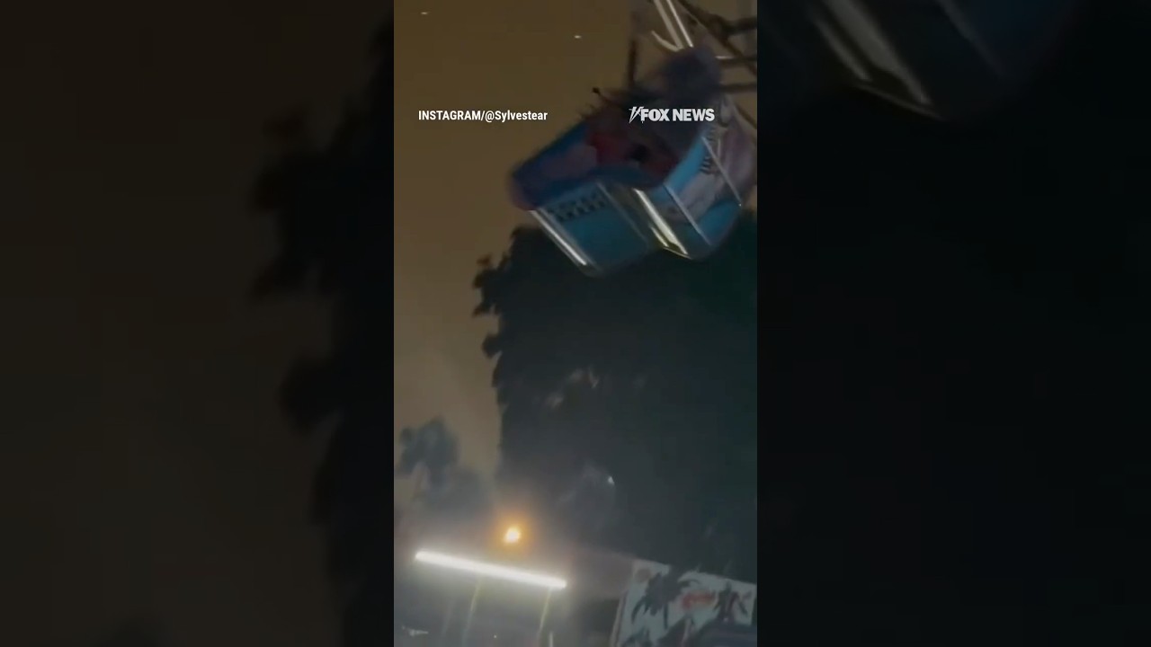 WATCH: Terrifying video shows a carnival ride in Los Angeles malfunction #shorts #losangeles #usa