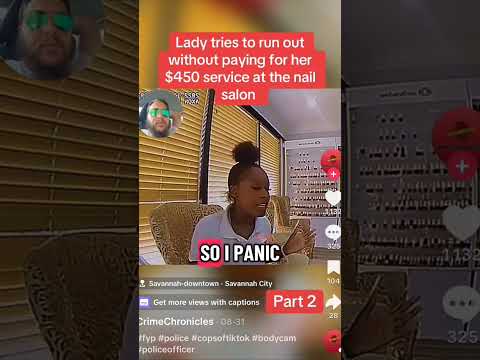 Lady tries to run on $450 the Chinese, not having it. Part 2 #cops #short