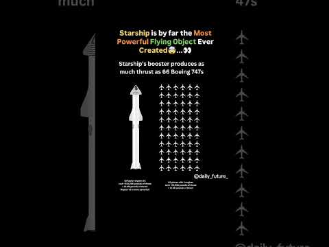 The Most Powerful FLYING Object Ever Created🤯#starship #spaceexploration #elonmusk #futureofhumanity
