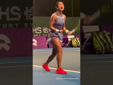 Alex Eala’s PASSION vs Greet Minnen in the Suzhou Open! #shorts #tennis