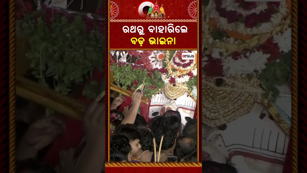 ରଥରୁ ବାହାରିଲେ ବଡ଼ ଭାଇନା | Niladri Bije 2026 | Lord Balabhadra | Argus News