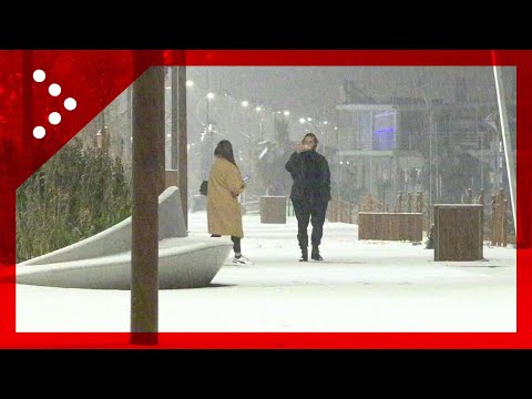 Rimini, Rovescio Di Graupel Sulla Città: Strade E Lungomare Imbiancati ...