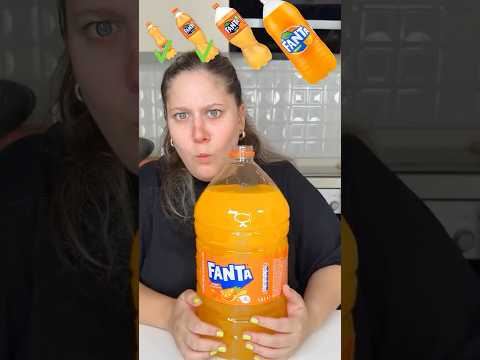From Small to Giant Fanta Soda Pop Lemya 🍊 #shorts #funny #viral