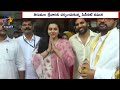 Actress Namitha interesting comments after visiting Tirumala temple with her husband