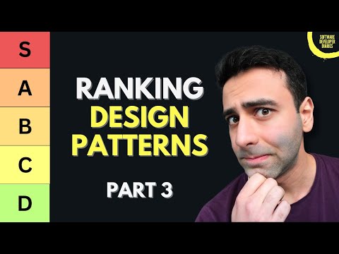 I liked ranking these Design Patterns: Singleton, Module, Adapter, Decorator