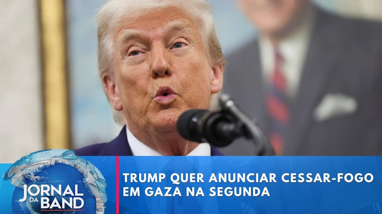 Trump quer anunciar cessar fogo em Gaza na segunda