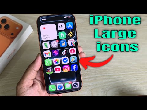 How to set large icons on iphone 17 Pro/Pro Max
