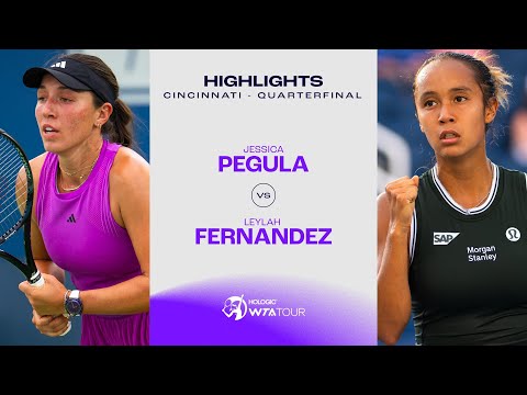 Jessica Pegula vs. Leylah Fernandez | 2024 Cincinnati Quarterfinal | WTA Match Highlights