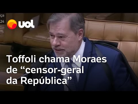 Toffoli brinca e chama Moraes de 'censor-geral da República' durante voto sobre porte de maconha