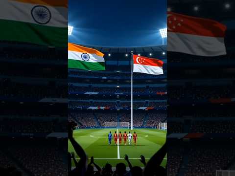 फुटबॉल का महायुद्ध: इंडिया बनाम सिंगापुर ⚽🔥"#shorts