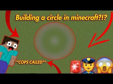 I built a circle in minecraft and then this happened...