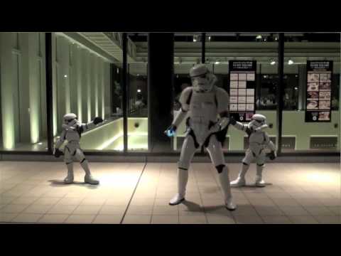 stormtrooper singing in the rain