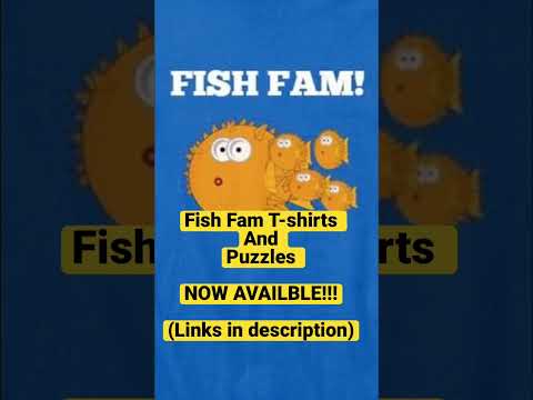 Fish Fam T SHIRTS and PUZZLES!!! #shorts #pet #aqu Link to BUY the puzzle - https_//alien-world-aquatics.creator-spring.com/listing/fish-puzzle

Link t