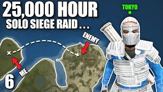 YouTube thumbnail for aloneintokyo's video titled 'HOW A 25,000 HOUR SOLO VETERAN DISMANTLES A CLAN | Solo Rust'