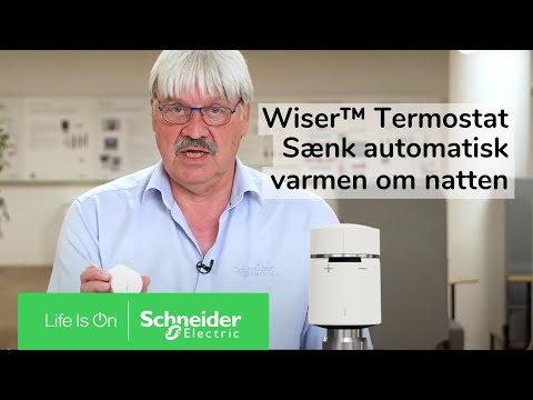 Wiser Radiatortermostat – Nem temperatursænkning om natten med 'Sluk Alt' | Schneider Electric