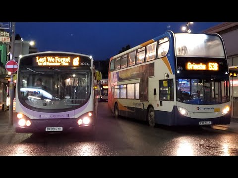 Buses at Grimsby Riverhead Exchange (30/10/2023)