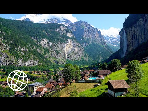 Lauterbrunnen Valley and Above, Switzerland  [Amazing Places 4K]