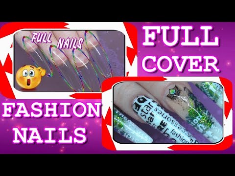 Full Cover FASHION Acrylic Nail Design | Whole Nails | ABSOLUTE NAILS
