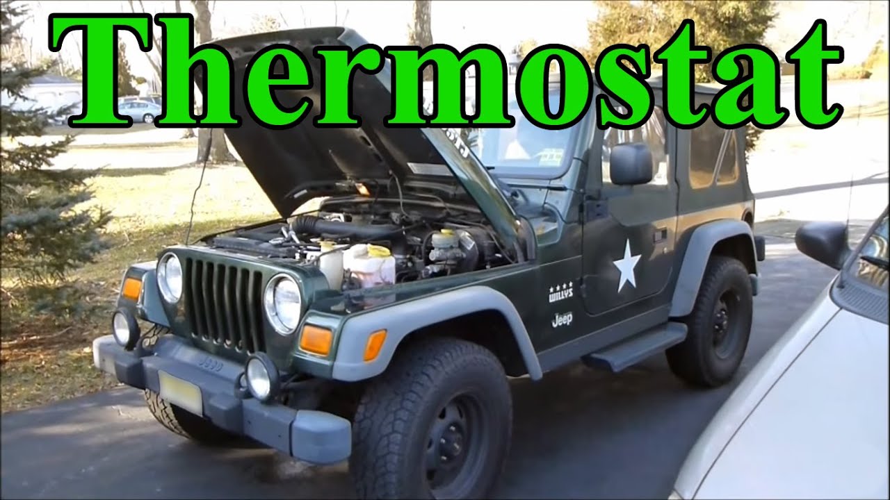 2000 Jeep wrangler thermostat location
