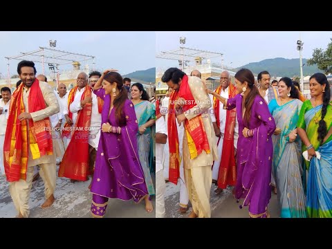 Mohan Babu, Manchu Vishnu and his MAA panel members offer prayers at Tirumala Mohan Babu, Manchu Vishnu and his MAA panel members offer prayers at Tirumala