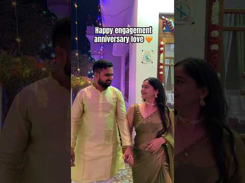 Happy 2nd engagement anniversary love ❤️ #jyotibisht #ytshorts #engagement #couple #trending #viral