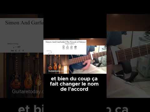 Découvrez comment jouer The Sound of Silence à la guitare facilement en 3 minutes !  #guitare