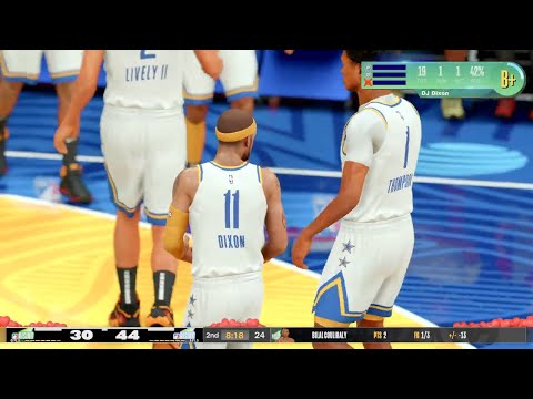 NBA 2K25 - My CAREER - 22 PTS - RISING STARS ROOKIES vs SOPHOMORES | 1st Half | Gameplay | DJ DIXON