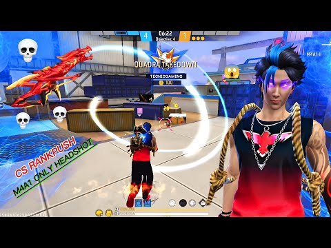 Free Fire CS RankPush M4A1 Gun Challenge Only Headshot | M4A1 Only Headshot Gameplay In CS Rank