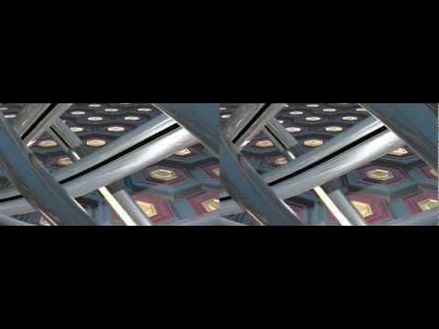 Structure on Hexagon floor - stereoscopic 3D (TY3D:enable =true)