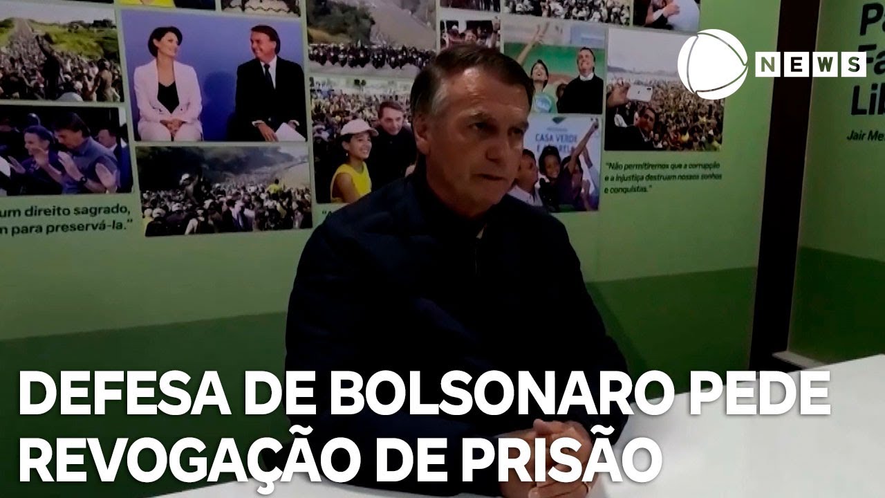 Defesa de Bolsonaro pede revogação de prisão domiciliar