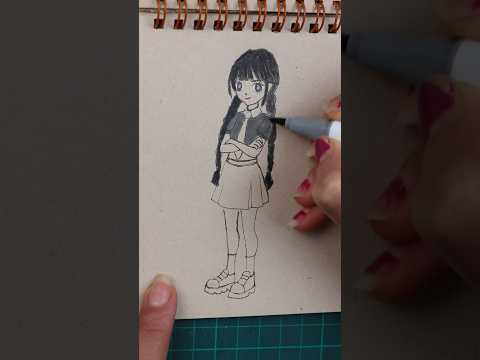 Wednesday Season 2|The dead dance meme| Drawing #shorts #fypシ゚viral #wednesdayseason2