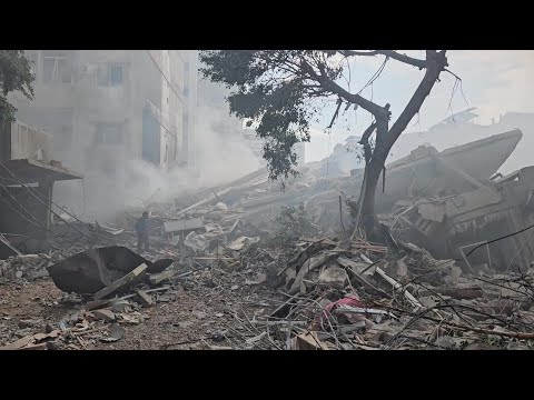 Aftermath of Israeli strike on Beirut's southern suburbs | AFP