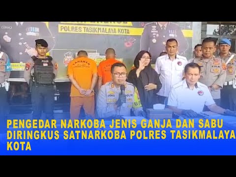 POLISI BEKUK PENGEDAR GANJA DAN SABU DI TASIKMALAYA