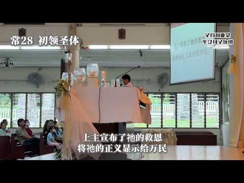 常28 初领圣体 答唱咏 - 上主宣布了祂的救恩将祂的正义显示给万民