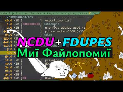 ncdu + fdupes: Відмий свої Файлопомиї