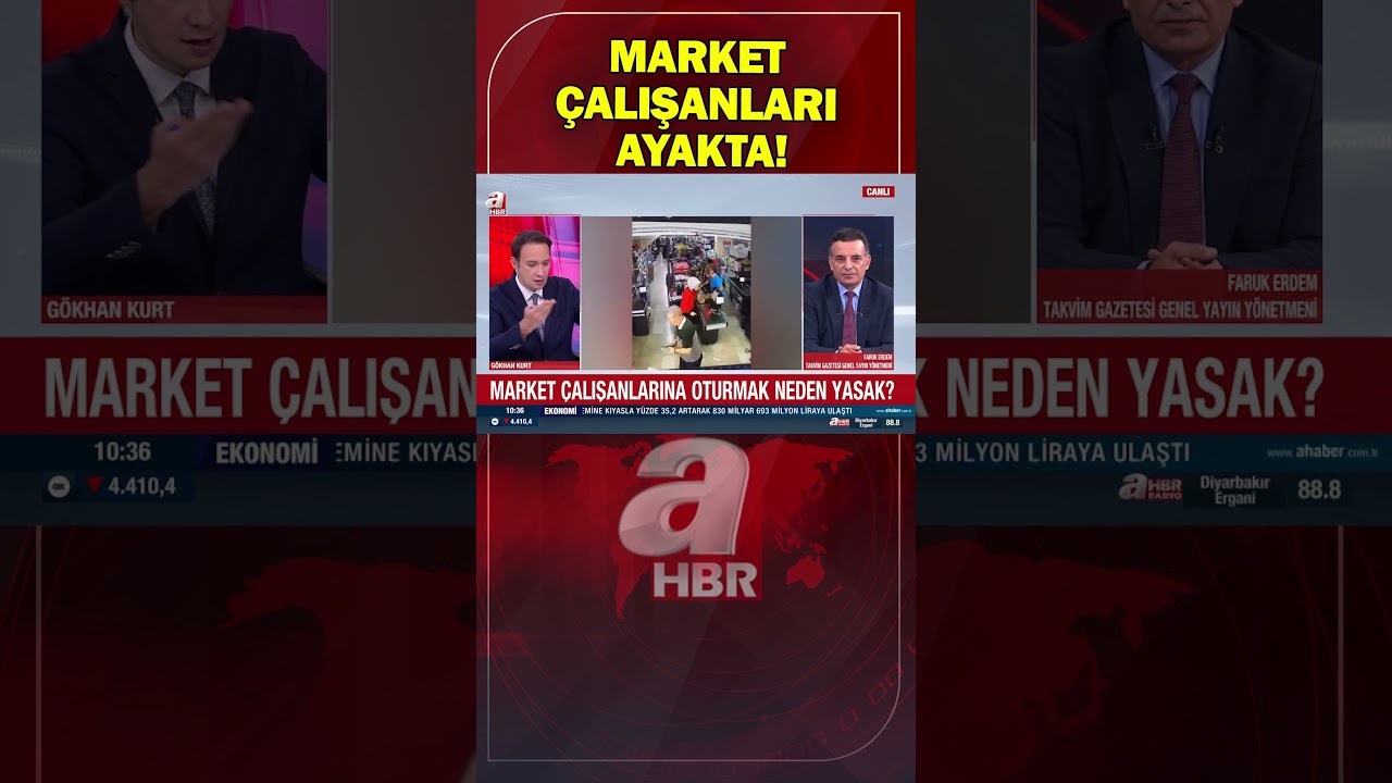 Market çalışanları ayakta! Oturmak neden yasak? | A Haber
