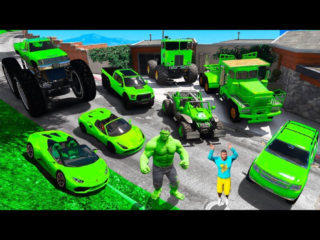 COLECIONANDO VEÍCULOS DO HULK NO GTA 5!