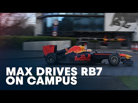 Max Verstappen Drives RB7 Around Red Bull Technology Campus
