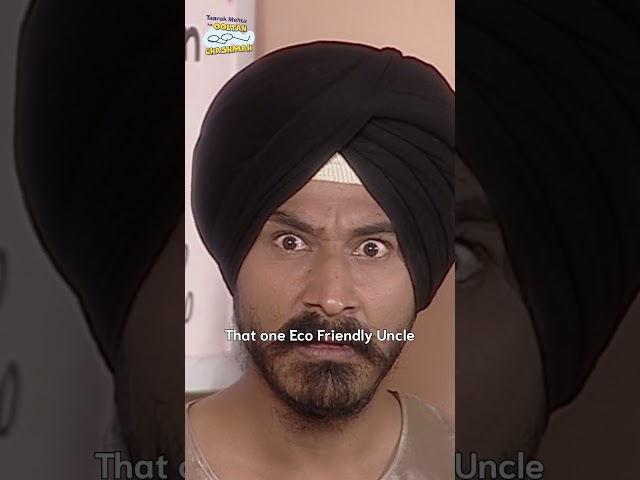 Eco friendly uncle!#tmkoc #trending #relatable #shorts #comedy #reels  #funny
